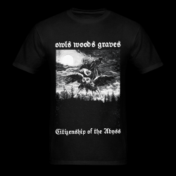 OWLS WOODS GRAVES - Citizenship of the Abyss (czarna koszulka męska)